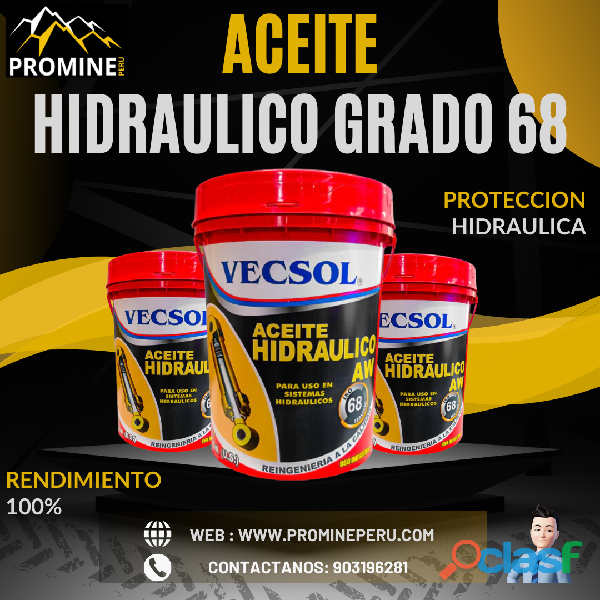 ACEITE HIDRÁULICO GRADO 68 – MÁXIMA EFICIENCIA Y PROTECCIÓN