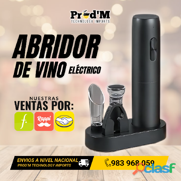 Abridor de vino set 5 | tecnología de precisión | prod&#39;m
