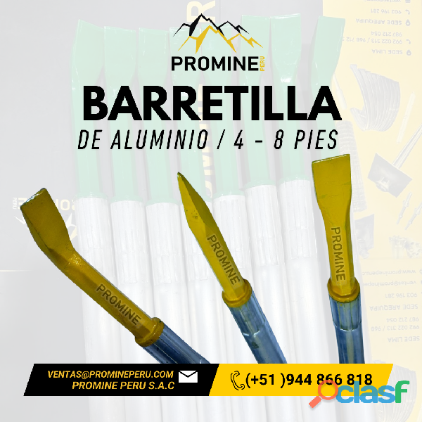 ||BARRETILLAS DE ACERO – APOYO MECÁNICO – PROMINE PERU|| ||BARRETILLAS DE ACERO – APOYO MECÁNICO – PROMINE PERU||